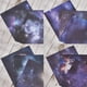 thumbnail image 5 of 100 hojas de papel para álbum de recortes de galaxia, 15 x 15 cm, con patrón de cielo estrellado, papel decorativo vintage de nebulosa, papel para manualidades, cartulina, 5 of 6