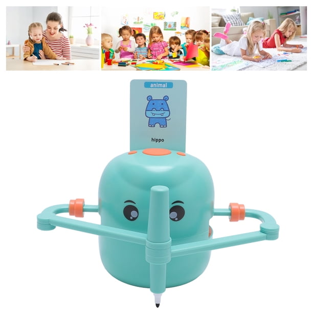 Robot de Dibujo para Niños, Insete 100 Tarjetas de Dibujo, Interaccio de Voz, Pinta Automática, Juego de Robot de Dibujo Educativo, Juguete de Aprendizaje Montessori 2