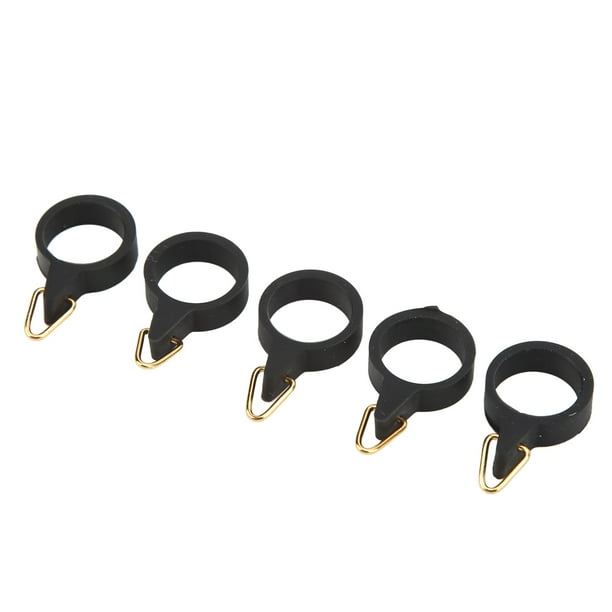 5pcs Fishing Rod Hook Holder Rubber Circle Stainless Steel Fishing Pole  Hook Keeper for Bait Tool