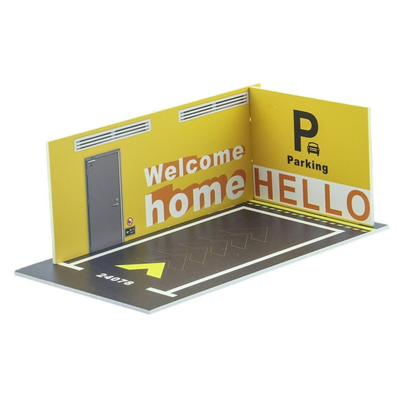 Simulación 1:32 modelo CUTICAT juguetes de rompecabezas DIY estacionamiento garaje espacio 24078