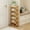 Natural, variant on JUANYU Shoes Rack Organizer,Multi Tier Wooden Foldable Storage Rack for Home Shoe Storage with Durable Cross Structure,4-Tier,Tawny