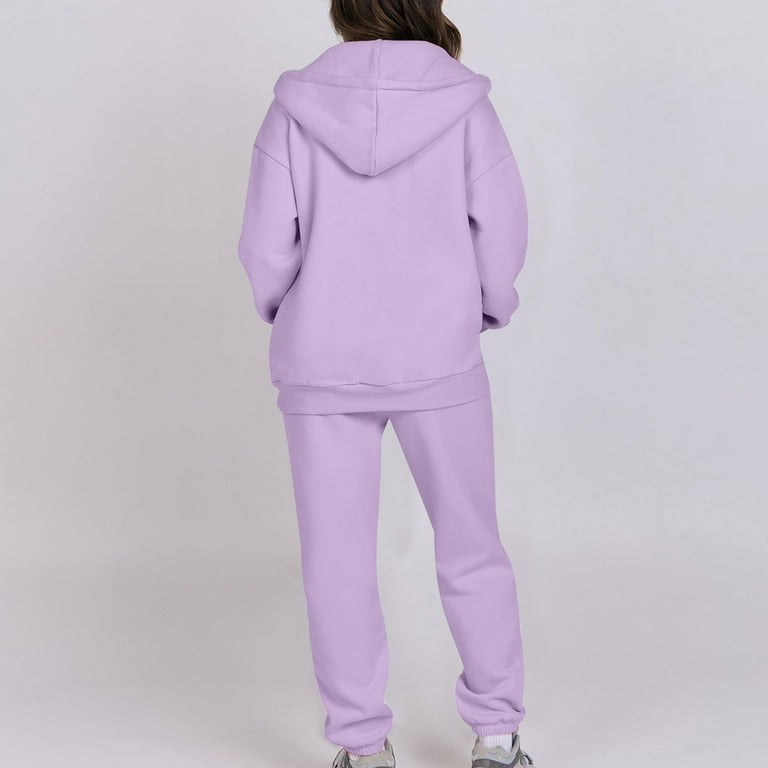 Vaquish 2 セットhoddie and joggers Amazon.com: Joggers for Women 2 Piece Set Zip Up Fleece
