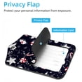 thumbnail image 3 of Square 2Pack PU Leather Christmas Cruise Luggage Tag with Privacy Cover and Stainless Steel Ring - Suitable for Travel Handbags Backpacks Luggage Tags, 3 of 6