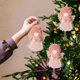 thumbnail image 4 of Adorno Navideño De Peluche Con Falda De Ángel, Colgante, Muñeca Mona, Regalo, Colgante Para Árbol De Navidad, 4 of 6