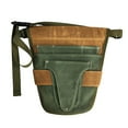 thumbnail image 2 of Handy Garden Tool Belt, Canvas Small Tool Belt Pouch Gardening Tools belt Tool Storage for Gardening Craftsmen Carpenters green and brown, 2 of 8