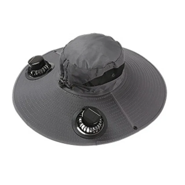 Sombrero antiultravioleta para el sol, pesca de verano al aire libre, protección solar, ventilador de aire acondicionado, sombrero de pescador, senderismo, sombrero de playa transpirable