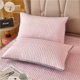 thumbnail image 1 of Xiao Hua 2 fundas de almohada de látex de seda fresca de color liso. Las noches de ensueño comienzan con esta cómoda y transpirable funda de almohada de 48 x 74 cm (rosa claro)., 1 of 5
