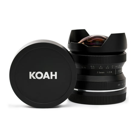 UPC: 0040962905388 | Koah Artisans Series 7.5mm f/2.8 Wide-Angle Fisheye Lens for Sony E (Black)