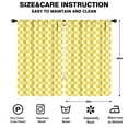 thumbnail image 2 of Blackout Kids Curtains,Yellow Checkerboard Childrens Insulated Curtains Set Of 2,Bedroom Essentials,Toddler Room Decor 52"x84"(132x213cm), 2 of 4