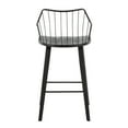 thumbnail image 4 of Winston Farmhouse Counter Stool In Black Wood And Black Metal, 4 of 7