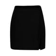 thumbnail image 5 of purcolt Women's Corduroy Skirts Trendy Casual High Waisted Mini Skirt Casual Work Office Skirts with Shorts Underneath, 5 of 8