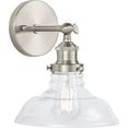 thumbnail image 2 of Linea di Liara Lucera Farmhouse Brushed Nickel Wall Sconce Wall Lighting Fixture Vanity Wall Sconce Lights Bathroom Sconces Wall Lights for Hallway, Bulb Included, UL Listed, 2 of 11