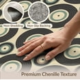 thumbnail image 6 of ODIKA 8'x10' Washable Area Rug Vintage Vinyl Music Retro Dj Turntable Border Player Cassette Record Flowing for Dining Room, Large Office, Lounge, Non-Slip Chair-Friendly Mat, 6 of 7
