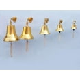 thumbnail image 5 of Hampton Nautical 3xglass-101 Brass Plated Hanging Ship's Bell 9" Nautical Home Decoration, 9 inch, 5 of 5