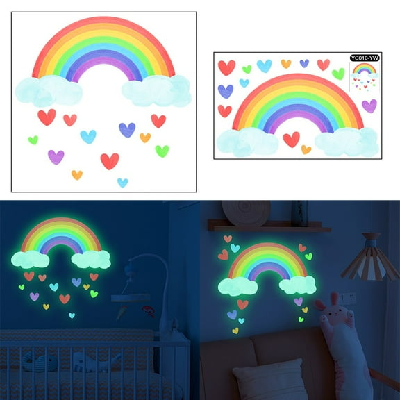 Personalised Rainbow Wall Sticker Name Decal Vinyl Girls Kids Nursery Bedroom