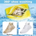thumbnail image 4 of Shoe Washing Bag for Washing Machine, Mesh Laundry Shoe Bag for Washer and Dryer, Reusable Sneaker Washing & Shoe Cleaning Bag with Durable Zipper, 360 Cleaning Protection (2-Pack, Yellow), 4 of 4