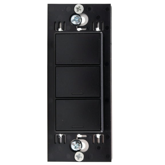 Control 4 KPZ-3B1-B Wireless Keypad Switch, 3-Button, Black
