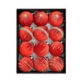 thumbnail image 5 of 12-Piece Velvet Christmas Ornaments, 8cm Flocked Silk Velvet Christmas Tree Pendants, Easy to Hang, Exquisite Holiday Decorations for Home, Tree, and Festive Décor, 5 of 5