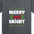 thumbnail image 4 of Inktastic Merry and Bright Youth T-Shirt, 4 of 5