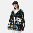 thumbnail image 2 of Kdxio I Love With Autism To The Moon And Back Print Women Men Sun Protection UPF 50+ Jackets Zip Up Long Sleeve Hoodie Hiking Lightweight with Pockets, 2 of 5