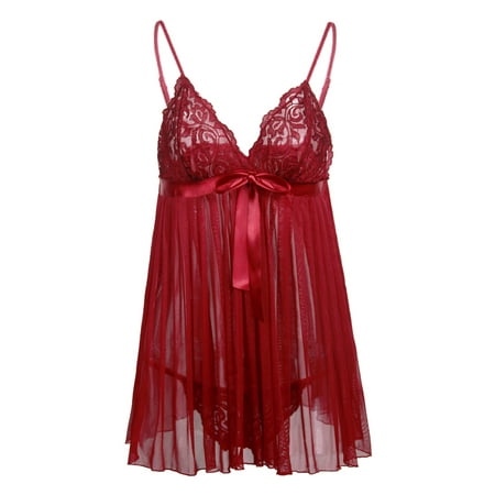 

GuessLookry 2023 Sexy Lingerie Women Sleepwear Sleeveless Strap Nightwear Lace Trim Satin Cami Top Pajama Sets Valentine Gift