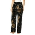 thumbnail image 3 of Fotbe Gold Glitter Pineapples Women's Pajama Pants,Sleepwear Pants,Pj Bottoms Drawstring And Pockets-XX-Large, 3 of 9