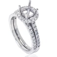 thumbnail image 4 of Pompeii 5/8ct Halo Engagement Mount Set 14K White Gold (G/H,I1), 4 of 4