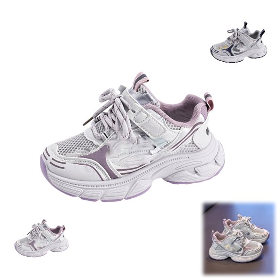 YOUYEDIAN Girls Sneakers Fashion Casual Hollow Mesh Breathable Chunky Sneakers