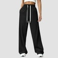 thumbnail image 6 of eileial High Waisted Sweatpants for Women – Cinch Bottom Fleece Womens Oversized Joggers,Black S, 6 of 6