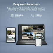 Reolink 16-Channel Wi-Fi 6 NVR Recorder for 24/7 Local Recordings Pre-Installed 2TB HDD up to 8TB