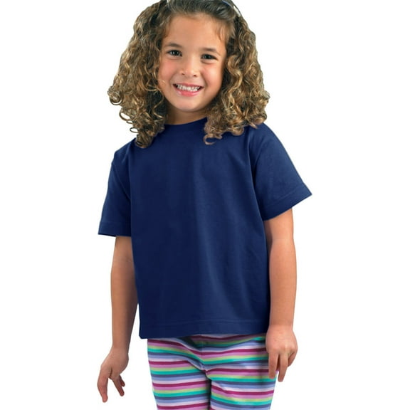 Toddler Cotton Jersey Tee , RS3301 , Navy , 5/6