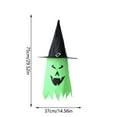 thumbnail image 2 of Christmas Saving Clearance! Sruiluo Halloween Decoration Hat Color Glowing Witch Hat Venue Layout Props Skirt Witch Gift for Halloween Party Indoor Outdoor Garden Lawn Decor, Green, 2 of 9