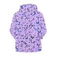 thumbnail image 6 of DISNIMO Purple Butterfly Hoodie Girls Music Note Zip Up Hoodie for Kids Hoodies 14-16 for Girl Hoodies Sweatshirt Teens Sweatshirts Fall Hoodies Aesthetic Kids Clothes Hoodies with Zipper Children, 6 of 7