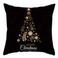 thumbnail image 2 of Under $5 EGNMCR Christmas Pillow Covers 18x18 for Xmas Decorations Snowflakes Plaid Check Christmas Tree Snow Winter Pillow Cases Winter Holiday Throw Pillows Decor for Couch, 2 of 3