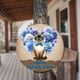thumbnail image 3 of Siamese Proud Dad Happy Father's Day Round Wood Sign Cat Lover Kitten Owner Gifts Hanging Wall Home Decor - 02008, 3 of 5