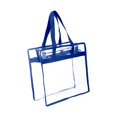 thumbnail image 1 of Bolsa de maquillaje transparente, ajustable, informal, de PVC, para desplazamientos al aire libre. Azul, 1 of 9