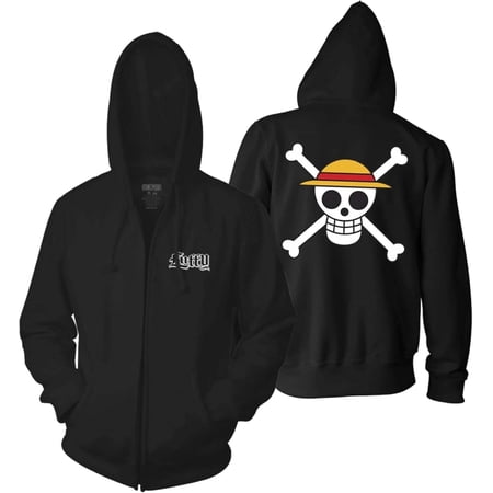 Ripple Junction One Piece Adult Luffy Straw Hat Fleece Zip Hoodie.ONE PIECE hoodie.Long sleeve.coat.
