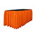 thumbnail image 3 of LA Linen LA Linen Polyester Poplin Table Skirt 14 -Foot by 29-Inch Long with 10 L-Clips, Orange, 3 of 3