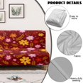 thumbnail image 5 of Xixirimido Stretch Armless Futon Cover Futon Slipcover Sofa Couch Cover with Elastic Bottom Sofa Bed Covers Furniture Protector Washable, Retro Flowers, 5 of 8