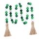 thumbnail image 1 of Cuentas bohemias de oración con borlas y cuentas de madera chic de 100 cm y detalles de cuerda de yute Verde, 1 of 7