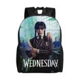 thumbnail image 1 of Unisex Wednesday Backpacks School Bag Bookbag Casual Daypack Backpack, 1 of 5