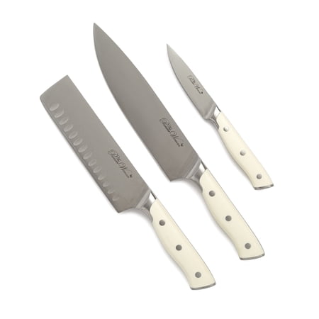 The Pioneer Woman 3 Piece Stainless Steel Knife Bundle Set  Linen