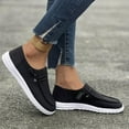 thumbnail image 3 of Rokment Wide Width Slip on Loafers Walking Shoes for Women 2026 Spring Fall Cordurory Comfy Nursing Work Driving Tennis Fashion Sneakers Black Size 6, 3 of 6