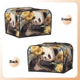 thumbnail image 3 of Gaeub Clear Sky Cute Sunflower Panda Print 4 Slice Toaster Cover,Bread Machine Cover,Dustproof Fingerprint Protectors and Greasy Protection Anti-sputtering, 3 of 7
