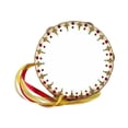 thumbnail image 2 of MERIGLARE Tambourin de Danse Ballet Fait Main pour Fêtes Rythmiques KTV 6 Pouces, 2 of 9