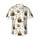 thumbnail image 1 of Balery Honey Bee Insect Camisas hawaianas de manga corta para hombre, camisas playeras de corte holgado, camisas de vacaciones con botones,Small, 1 of 7