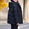 thumbnail image 7 of Sokhug Women's Winter Coat Thicken Quilted Puffer Jacket Warm Parka with Removable Hooded Black, 7 of 7
