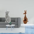 thumbnail image 2 of Estatua de gato, figura de escritorio, escultura de animal, resina, madera, adorno para el hogar, estante, decoración, artesanías, adecuado para sala, 2 of 8