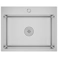 thumbnail image 5 of vidaXL Kitchen Sink Undermount Sink with Strainer Stainless Steel Sink Square, 5 of 83