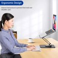 thumbnail image 4 of LSX Laptop Stand with Rotating Base, Ergonomic Adjustable Notebook Stand, Riser Holder Computer Stand Compatible with Air, Pro, Dell, HP, Lenovo More .Laptops (), 4 of 9